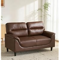 Amazon｜ソファー 二人掛け 2人掛け 幅126cm | PUレザー モダン